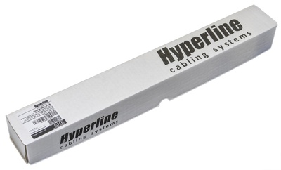 Hyperline SHE19-8IEC-S-CB Блок розеток для 19" шкафов, горизонтальный, 8 розеток IEC320 C13, выключатель в подсветкой, без кабеля питания, клеммная колодка 16A, 250В, 482.6x44.4x44.4мм (ШхГхВ), корпус алюминий, черный