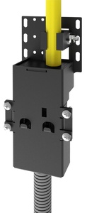 Блок для перехода с линейного кабеля на отдельные модули в гофротрубе. Установка на боковой стороне стойки (шкафа). EHD-4RU blocking kit