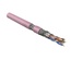 Hyperline SFUTP4-C5E-P26-IN-PVC-PK-305 (305 м) Кабель витая пара, экранированная SF/UTP, Cat.5e, 4 пары (26 AWG), многожильный (patch), экран - фольга + медная оплетка, PVC, –20°C – +75°C, розовый