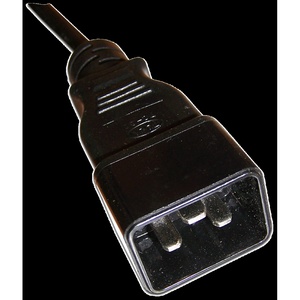 Шнур питания С13-C20, 220В, 10А, черный, 1 метр