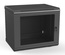 Hyperline TWL-1230-SD-RAL9005 Шкаф настенный 19-дюймовый (19"), 12U, 650x600х300мм, металлическая перфорированная дверь, несъемные стенки, 1 пара профилей, цвет черный (RAL 9005) (собранный)
