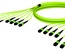 Претерминированный кабель LazrSPEED® WideBand OM5 8xMPO12(f)/8xMPO12(f), изоляция: LSZH, EuroClass B2ca, t=-10-+60 град., цвет: lime, Длина м.: 30