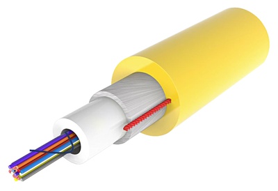Компактный универсальный оптический кабель, кол-во волокон: 4, Тип волокна: OS2 в буфере 250 микрон, Конструкция: волокна в трубке без геля с диэлектрической защитой от грызунов, Изоляция: ULSZH, EuroClass: Dca, Диаметр: 6,4 мм, -10-+70 град., цвет: жёлтый, 4 км