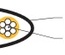 Hyperline UTC2x2x0.12-C2-PATCH-INDOOR Кабель телефонный, плоский, 4 провода, многожильный, белый (100м)