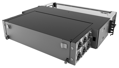 Коммутационная панель Systimax High Density 2RU для установки до 8 модулей G2, с фронтальным кабельным органайзером, до 96 LC Duplex или до 64 MPO