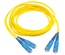 Коммутационный шнур SC-UPC/SC-UPC-дуплексный 2.5мм, OS2, оболочка: LSZH, цвет: жёлтый, длина м: 1
