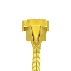 Опуск от лотка FiberGuide® 100х100 мм в разрезную гофротрубу 50мм, длина м.: 1,5, цвет: жёлтый