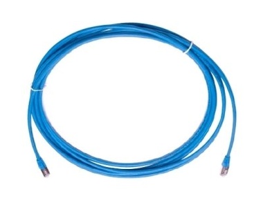 Экранированный коммутационный шнур Cat.6A S/FTP, калибр: AWG30, оболочка: LSZH, цвет: синий, длина м: 3