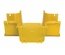 X-отвод вставка FiberGuide® 102х152, для лотка типоразмером 100х150, цвет: жёлтый