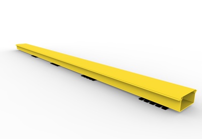 Вертикальная секция лотка FiberGuide® 51х102 с крышкой, цвет: жёлтый, длина: 1829