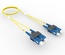 Коммутационный шнур SC-UPC/SC-UPC дуплексный, волокно: OS2 G.652.D and G.657.A1 TeraSPEED®, оболочка: LSZH, диаметр: 1.6, цвет: жёлтый, цвет разъёма: синий, длина м: 1-99