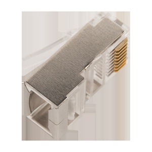 Коннектор RJ45 тип EZ, 8P8C, STP, Cat.5e, универсальный, покрытие 50 микрон,100 шт.