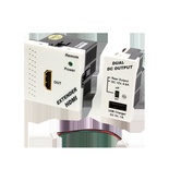 Конвертор RJ45-HDMI, приемник + блок питания, формата Mosaic, 45x45мм + 22.5х45мм, белые