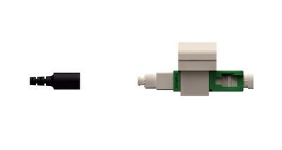 Соединитель TeraSPEED® Fiber Qwik II-SC Connector™ APC SM, для быстрой установки, цвет: зелёный, уп.: 25 шт.