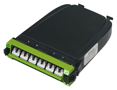 Модуль InstaPATCH 360 G2 OM5 WideBand, 12 LC Duplex -2xMPO12(m), шторки: да, цвет: lime