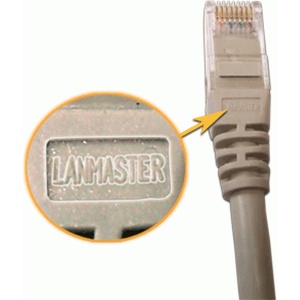 Патч-корд LANMASTER UTP, кат. 6, RJ45-RJ45, серый, длина 1.5 м