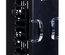 Комплект вертикального кабельного органайзера однстороннего с дверцами; высота мм: 2438; ширина мм: 152; цвет: чёрный