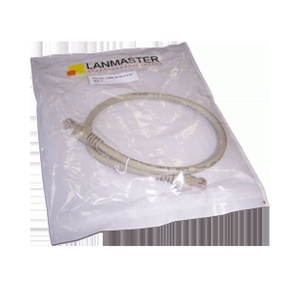 Патч-корд LANMASTER UTP, кат. 6, RJ45-RJ45, серый, длина 1.5 м