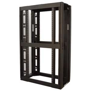 Шкаф LANMASTER DCS 48U 600x1200 мм, с перфорированными дверьми, без боковых панелей, черный