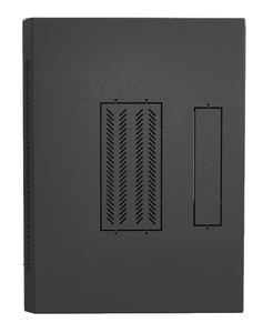 Hyperline TWL-0966-SR-RAL9005 Шкаф настенный 19-дюймовый (19"), 9U, 500x600х600мм, металлическая дверь, несъемные стенки, 1 пара профилей, цвет черный (RAL 9005) (собранный)