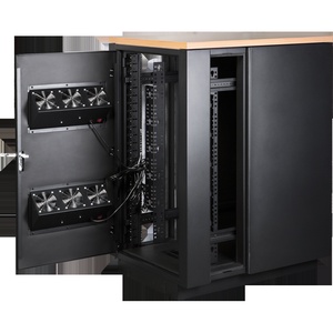 Шкаф LANMASTER SOUNDPROOF звукоизолированный 18U 750x1130 мм, отделка под дерево, цвет лиственница