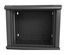Hyperline TWL-0945-SD-RAL9005 Шкаф настенный 19-дюймовый (19"), 9U, 500x600х450мм, металлическая перфорированная дверь, несъемные стенки, 1 пара профилей, цвет черный (RAL 9005) (собранный)