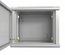 Hyperline TWL-0966-SR-RAL7035 Шкаф настенный 19-дюймовый (19"), 9U, 500x600х600мм, металлическая дверь, несъемные стенки, 1 пара профилей, цвет серый (RAL 7035) (собранный)