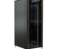 Шкаф напольный 19-дюймовый, 27U, 1388x800х600 мм (ВхШхГ), передняя стеклянная дверь со стальными перфорированными боковинами, задняя дверь сплошная, цвет черный (RAL 9004) (разобранный)