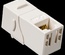 Повторитель портов RJ45, неэкранированный, кат.6, формата Keystone, 90 градусов, цвет: белый