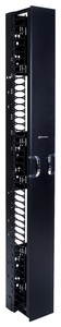 Комплект вертикального кабельного органайзера однстороннего с дверцами; высота мм: 2438; ширина мм: 152; цвет: чёрный