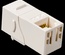 Повторитель портов RJ45, неэкранированный, кат.5E, формата Keystone, 90 градусов, цвет: белый