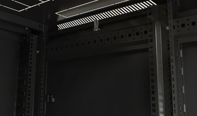 Hyperline TTB-4284-AS-RAL9004 Шкаф напольный 19-дюймовый, 42U, 2055x800х450 мм (ВхШхГ), передняя стеклянная дверь со стальными перфорированными боковинами, задняя дверь сплошная, ручка с замком, крыша нового типа, цвет черный (RAL 9004) (разобранный)