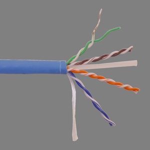 Кабель LANMASTER U/UTP, 4 пары, Кат. 6, с перегородкой, 550Mhz, LSZH, нг(A)-HF, синий, 305 м