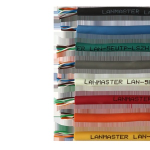 Кабель LANMASTER UTP, 4 пары, кат. 5Е, 350Mhz, LSZH, оранжевый, 305 м