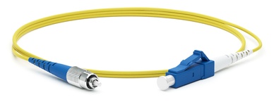 Hyperline FC-S2-9-FC/UR-LC/UR-H-50M-LSZH-YL Коммутационный шнур волоконно-оптический (шнур) SM 9/125 (OS2), FC/UPC-LC/UPC, 2.0 мм, simplex, LSZH, 50 м