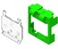 Маркерная насадка для гнезда AMPTWIST SLX с пылезащитной крышкой, цвет: зелёный, уп.: 50
