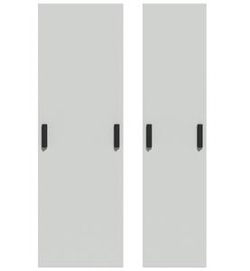Комплект дверей для шкафа FACT™ в конфигурации cross-connect. Комплект: 2 двери, 2 ручки на каждой двери совместимые с замками по DIN 18252 (EN 1303), замки не включены