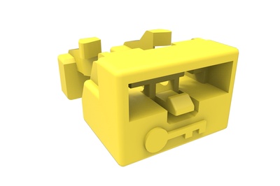 Блокиратора порта LC, цвет: жёлтый, уп.: 25