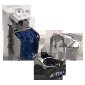 Вставка Mosaic 22.5x45, RJ-45 STP, кат.6, со шторкой и увеличенным окном маркировки, цвет: белый