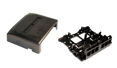 Розеточная коробка Surface Mount Module для гнёзд AMPTWIST и SL, 6-портовая, цвет: чёрный