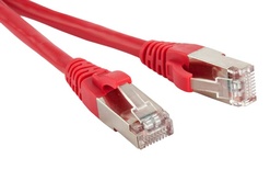 Hyperline PC-LPM-STP-RJ45-RJ45-C6-0.5M-LSZH-RD Коммутационный шнур U/FTP, экранированный, Cat.6 (100% Fluke Component Tested), LSZH, 0.5 м, красный