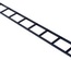 Лестничный лоток ширина мм: 152, длина мм: 1829, цвет: чёрный