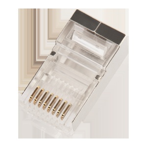 Коннектор RJ45 тип EZ, 8P8C, STP, Cat.5e, универсальный, покрытие 50 микрон,100 шт.