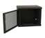Шкаф настенный 19-дюймовый (19"), 12U, 650x600х600мм, перфорированная металлическая дверь с замком, цвет черный (RAL 9004) (разобранный)