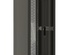 Hyperline TTB-2288-DD-RAL9004 Шкаф напольный 19-дюймовый, 22U, 1166x800х800 мм (ВхШхГ), передняя и задняя распашные перфорированные двери (75%), ручка с замком, 2 вертикальных кабельных органайзера, крыша нового типа, цвет черный (RAL 9004) (разобранный)