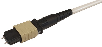 Разъём OptiSPEED® QWIK MPO со штырьками для полевой установки на кабель диаметром до 3 мм, цвет: бежевый