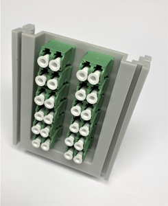 Комплект для герметизации кабельного ввода в бокс BUD c 24 адаптерами SC/APC 8°, цвет: зелёный