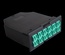 MPO кассета OM3, для модульной панели LAN-FRM-PP-STP/1U, 24xLC, тип B, низкие потери, черная