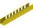 Вертикальная секция перфорированного лотка FiberGuide® 51х51, шаг перфорации: 38 мм, цвет: жёлтый, длина: 1829