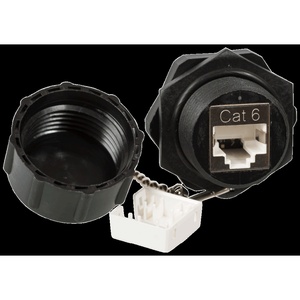 Индустриальный модуль Keystone, RJ45, экранированный, кат.6, IP68, 180 градусов